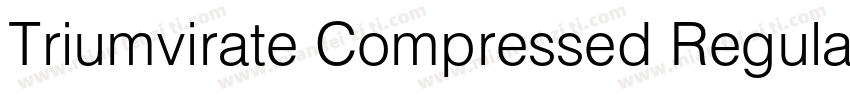 Triumvirate Compressed Regular字体转换